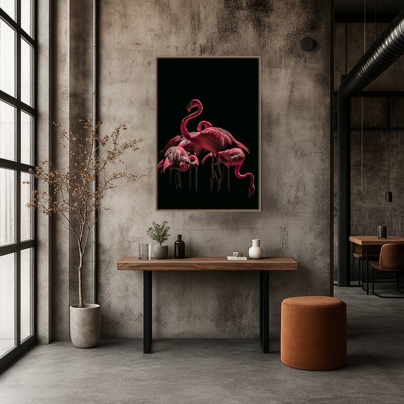 Bird 68 by Rachel Lee 3 Birdies Studio Framed Canvas Wall Art Print