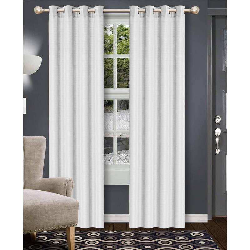 Skyler Yarn Dyed Sheer Grommet Window Panel, 54x84 Inches