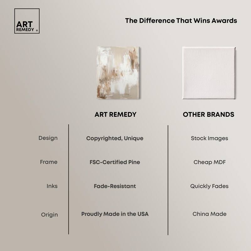 Latte Layers I Canvas by Art Remedy, Gallery Wrapped