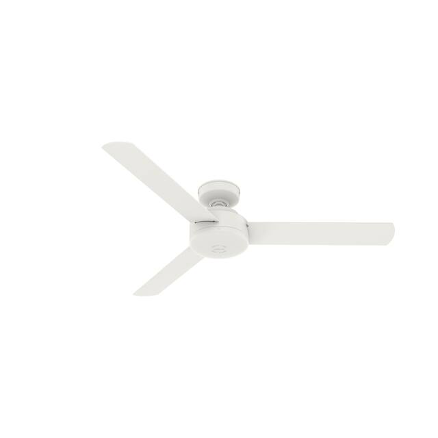 Hunter 52" and 44" Presto Ceiling Fan with Wall Control - 52" - 52" - Matte White