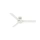 Hunter 52" and 44" Presto Ceiling Fan with Wall Control - 52" - 52" - Matte White