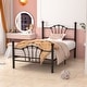preview thumbnail 8 of 21, VECELO Classic Metal Platform Bed Frame, Twin Size Beds with Shell Style, Storage Space Under Bedframes, Kids Bed