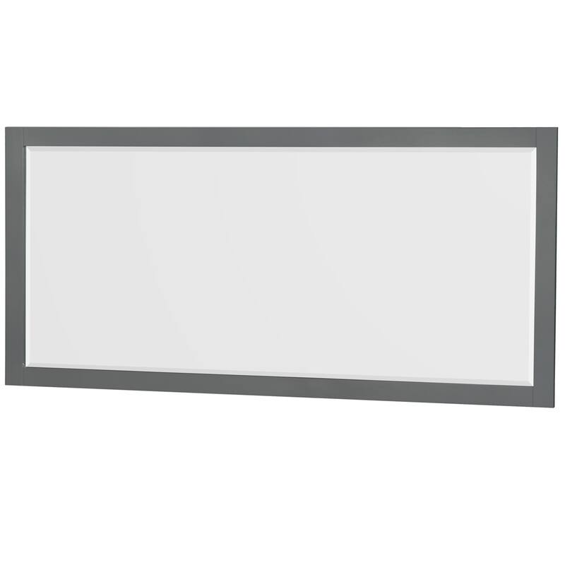 Sheffield Double Bathroom Vanity Set, Cultured Top, 70-Inch Mirror