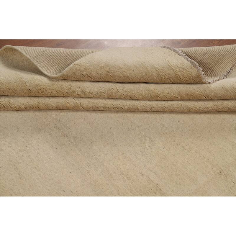 Contemporary Gabbeh Area Rug Hand-Knotted Wool Carpet - 7'11"x 9'8"