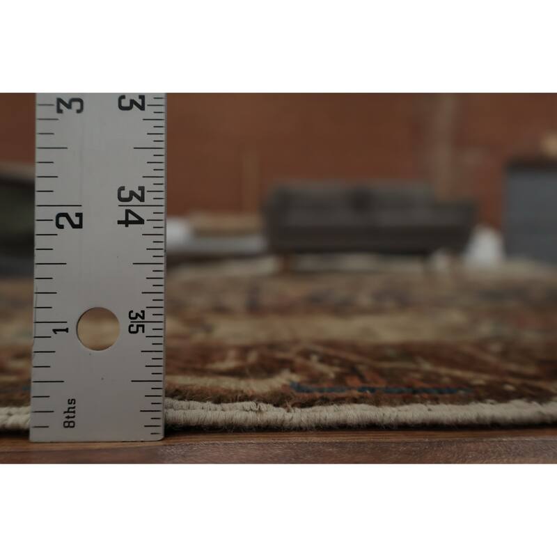 Hand Knotted Oriental 100% Wool Carpet Traditional Tribal Navy Blue & Blues Bakhtiari Area Rug - 10' 4'' X 5' 5''