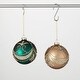 preview thumbnail 1 of 1, 4"H Sullivans Christmas Green Gold Ball Ornament Set of 2, Green-Gold Glass - Green