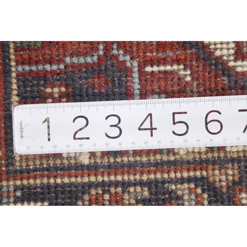 Hand Knotted Oriental 100% Wool Carpet Traditional Medallion Beige & Ivories Heriz (serapi) Area Rug - 3' 0'' X 2' 0''