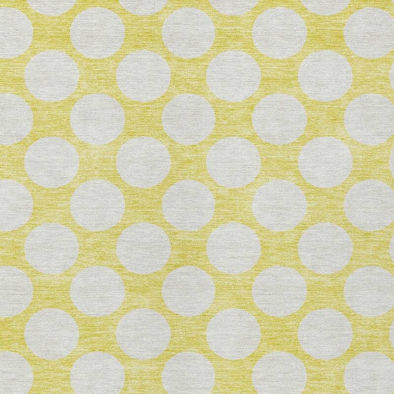 HomeRoots Polka Dot Transitional Rectangle Outdoor Rug