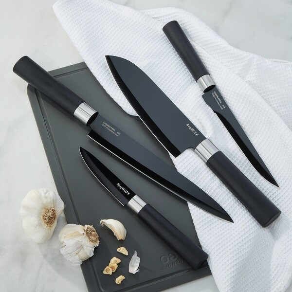 BergHOFF DiNA Prime 4Pc Stainless Steel Knife Set with Ceramic