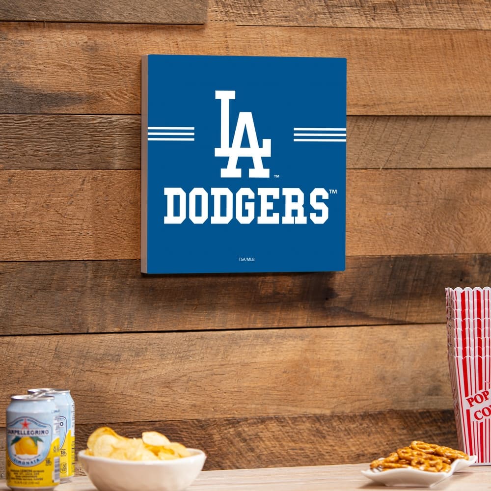 Los Angeles Dodgers Wooden Door Decor Wall Sign - Multi-Color