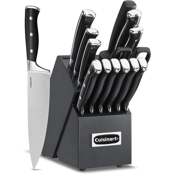 Cuisinart C77BTR-15PBK Classic Forged Triple Rivet, 15-Piece