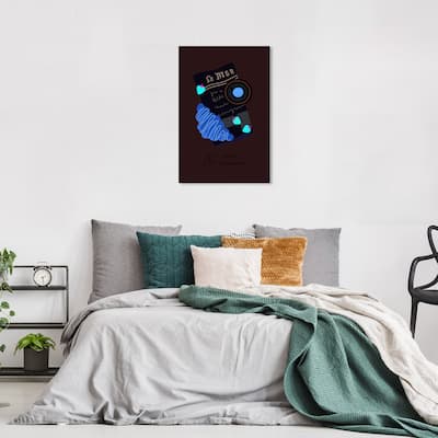 Wynwood Studio Canvas Food and Cuisine Each Day Blue and Light Blue Modern & Contemporary Wall Art Canvas Print