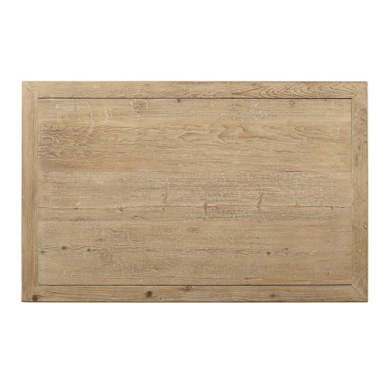 Artissance Amalfi Large Wooden Coffee Table, 67 Inch Wide,Off white - 67"W x 43"L x 18"H