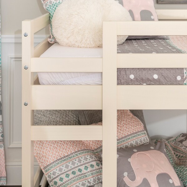 twin low height bunk beds