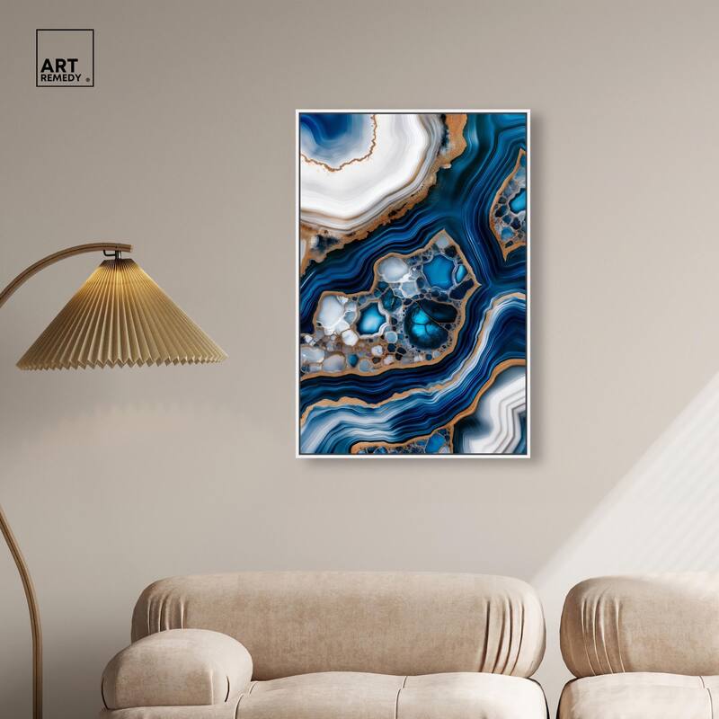 Azure Alveoli I Canvas by Art Remedy