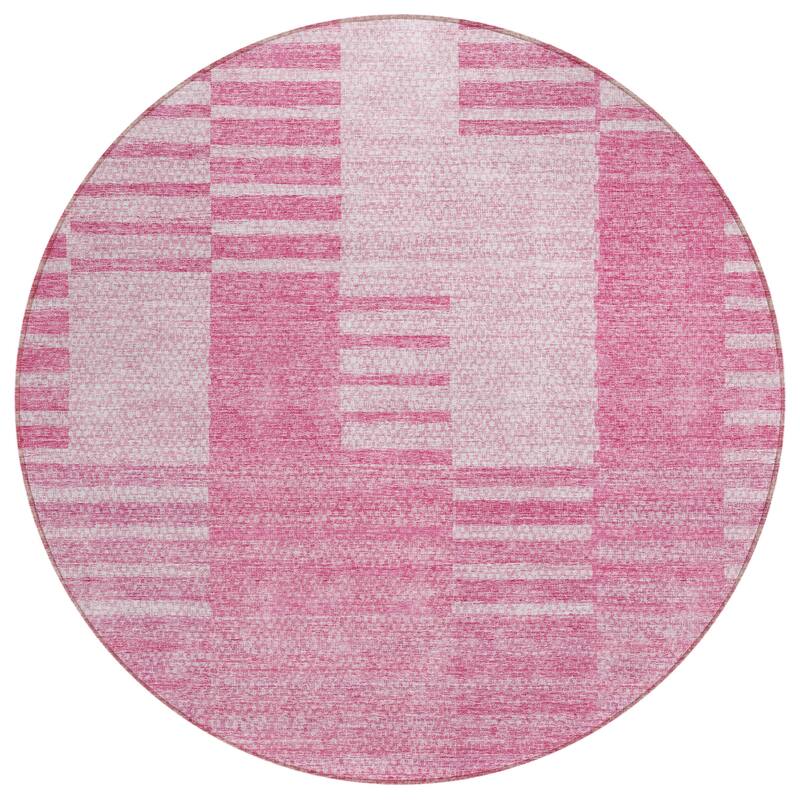 Machine Washable Indoor/ Outdoor Chantille Geometric Contemporary Rug