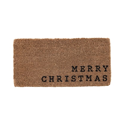 Holiday Coir "Merry Christmas" Doormat