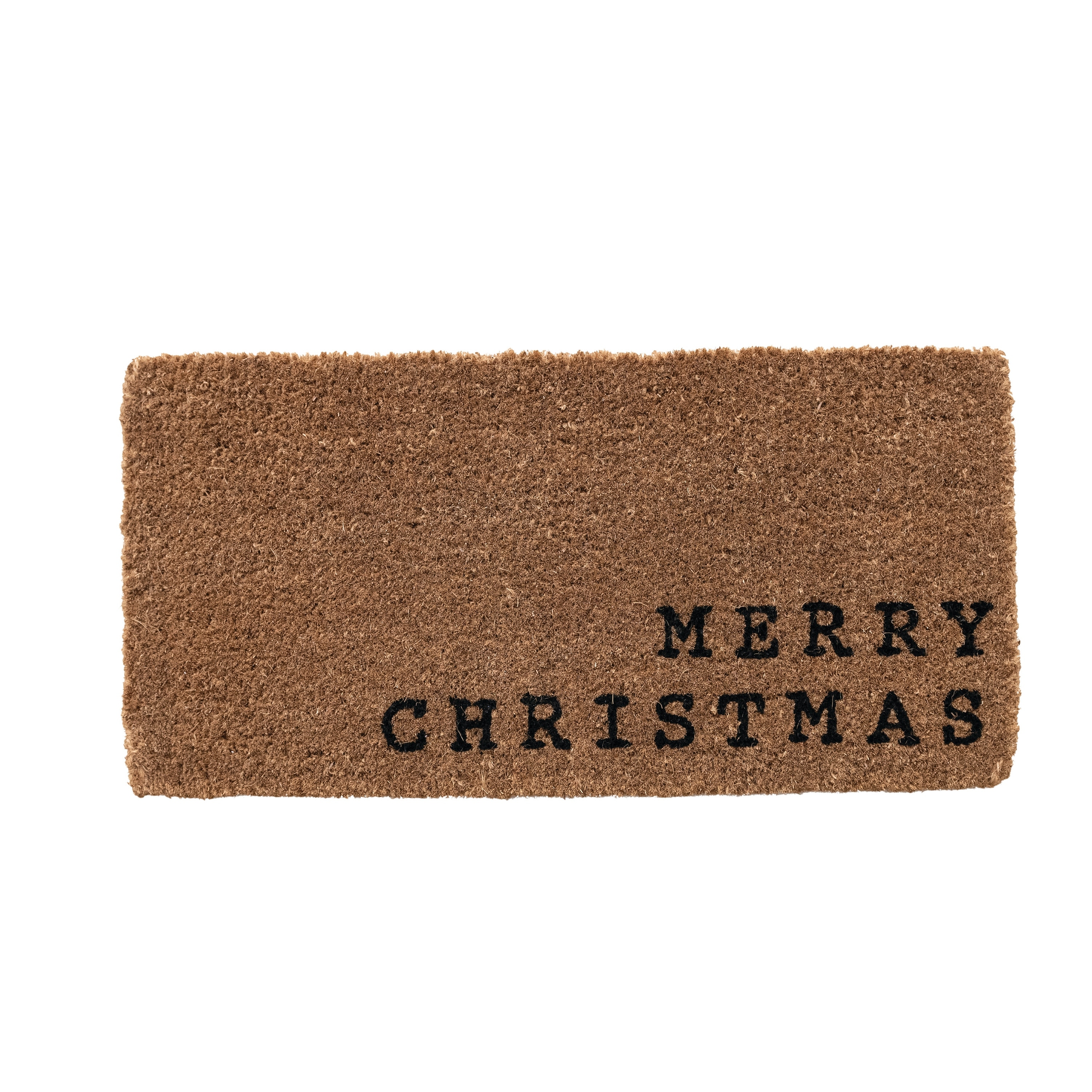 Holiday Coir "Merry Christmas" Doormat