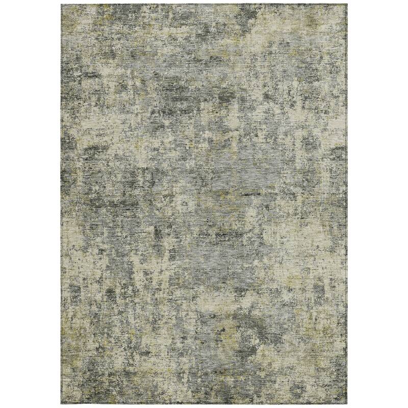 HomeRoots Abstract Transitional Rectangle Outdoor Rug