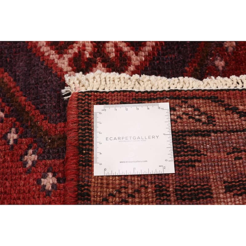 ECARPETGALLERY Hand-knotted Melis Vintage Red Wool Rug - 5'1 x 8'3