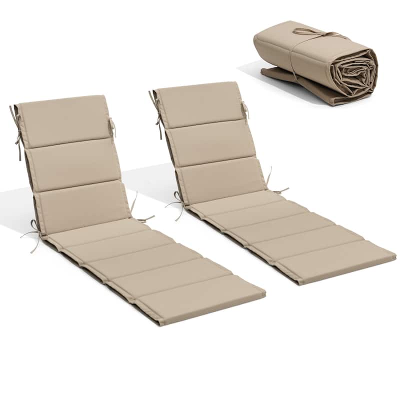 Outdoor Chaise Lounge Chair Cushion Patio Sun Lounger Cushion Sunbed Seating Pad
