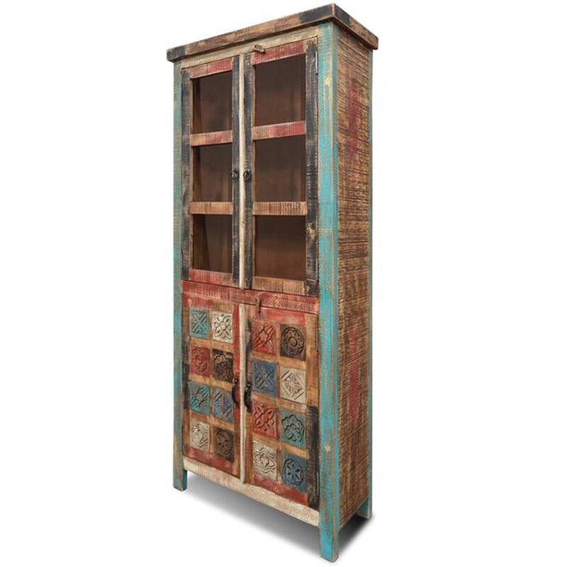La Boca Carved China Cabinet - 34"