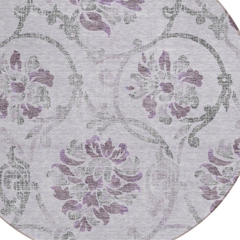 HomeRoots Floral Traditional Rectangle Outdoor Rug