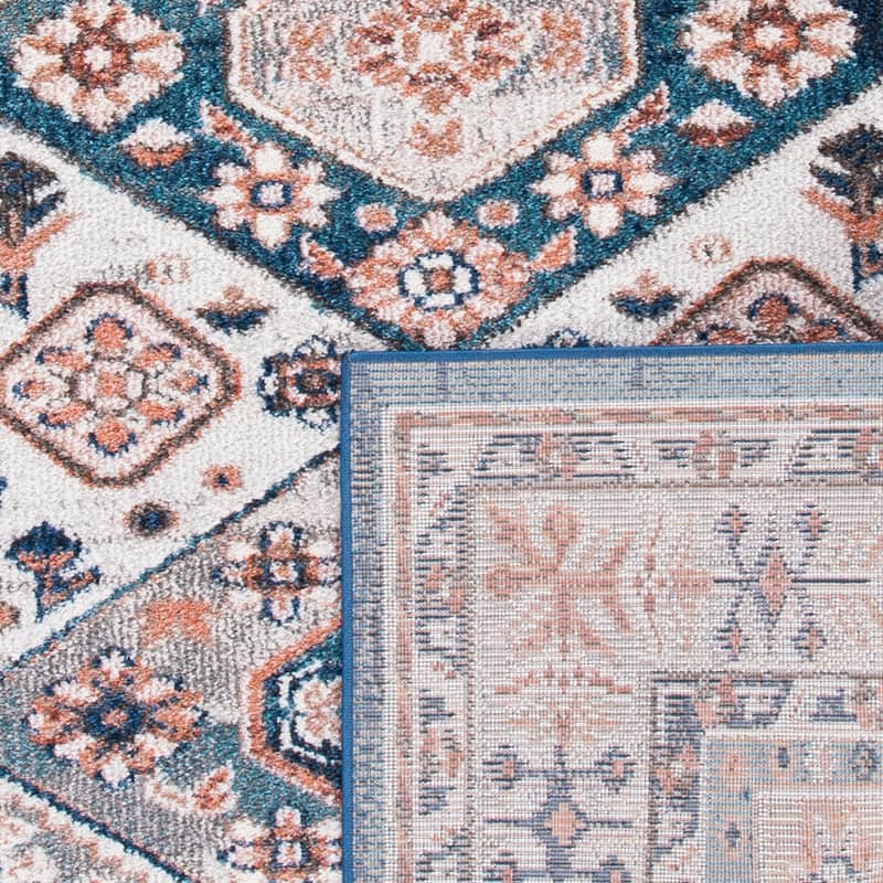 SAFAVIEH Crystal Franchette Oriental Rug - 5'5" x 7'7" - Ivory/Blue - Rectangle