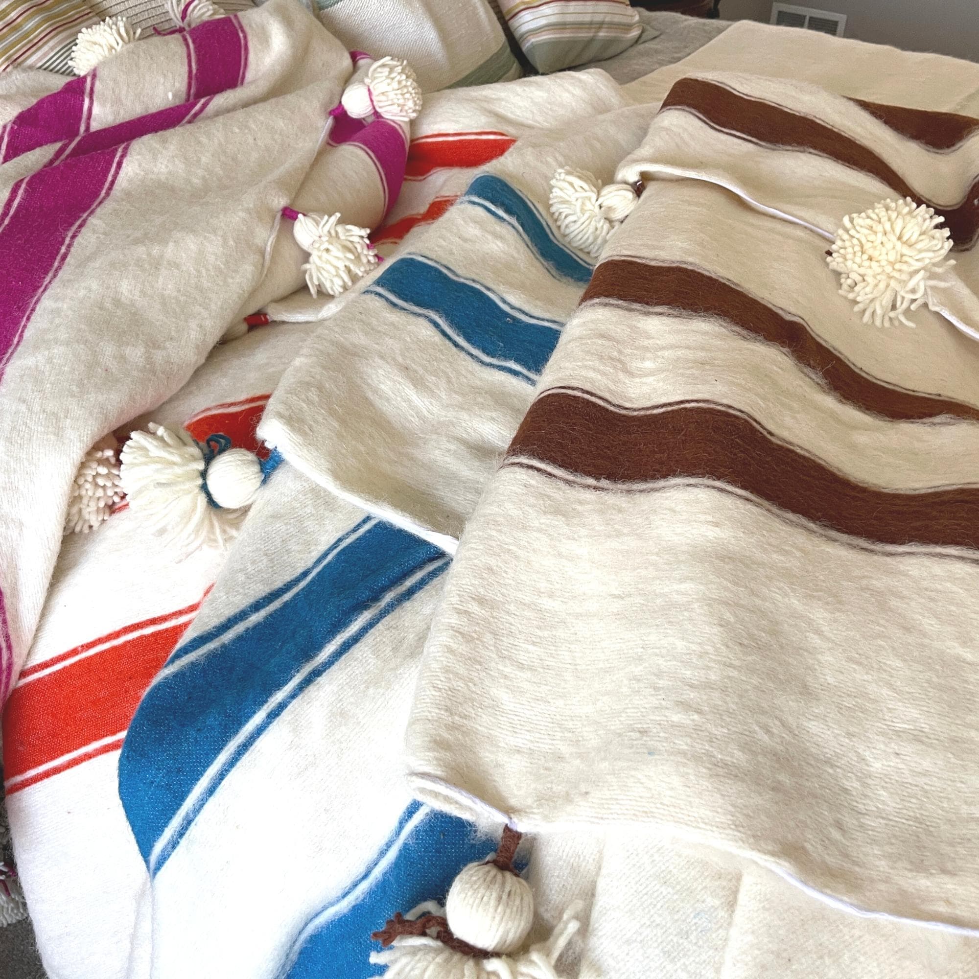 Handwoven wool blanket outlet