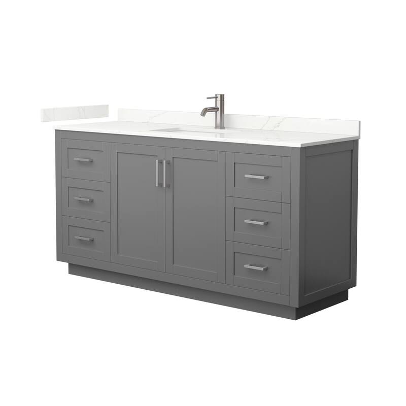 Wyndham Collection WCF292966S-QTZ-UNSMXX Miranda 66" Free Standing