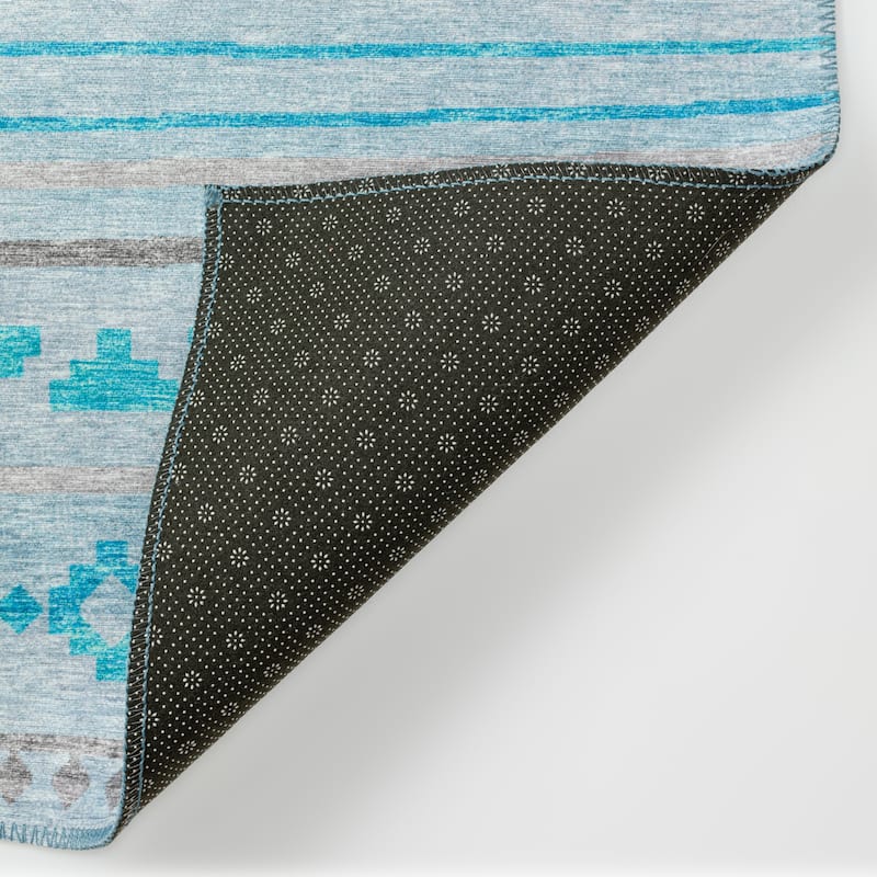 Indoor/ Outdoor Addison Yuma Southwest Striped Washable Area Rug