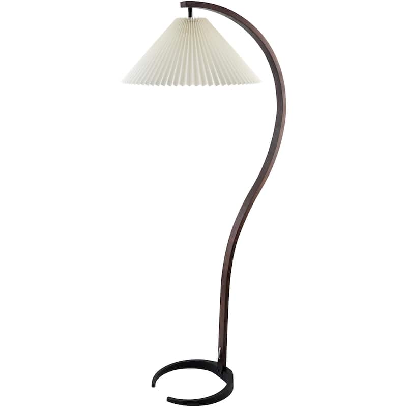 Livabliss Gumel Traditional Accent Floor Lamp - 59"H x 20"W x 20"D - Dark Brown
