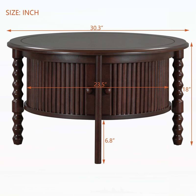 Accent Table with Storage,for Small Spaces