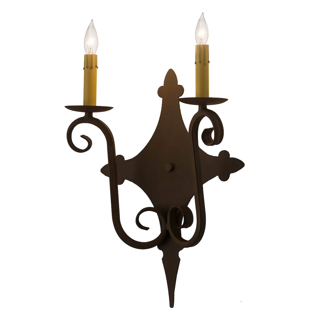 12"W Angelique 2 LT Wall Sconce