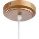 preview thumbnail 3 of 3, Charles Gray Cotton Drum Pendant Light - 14"H x 18"W x 18"D