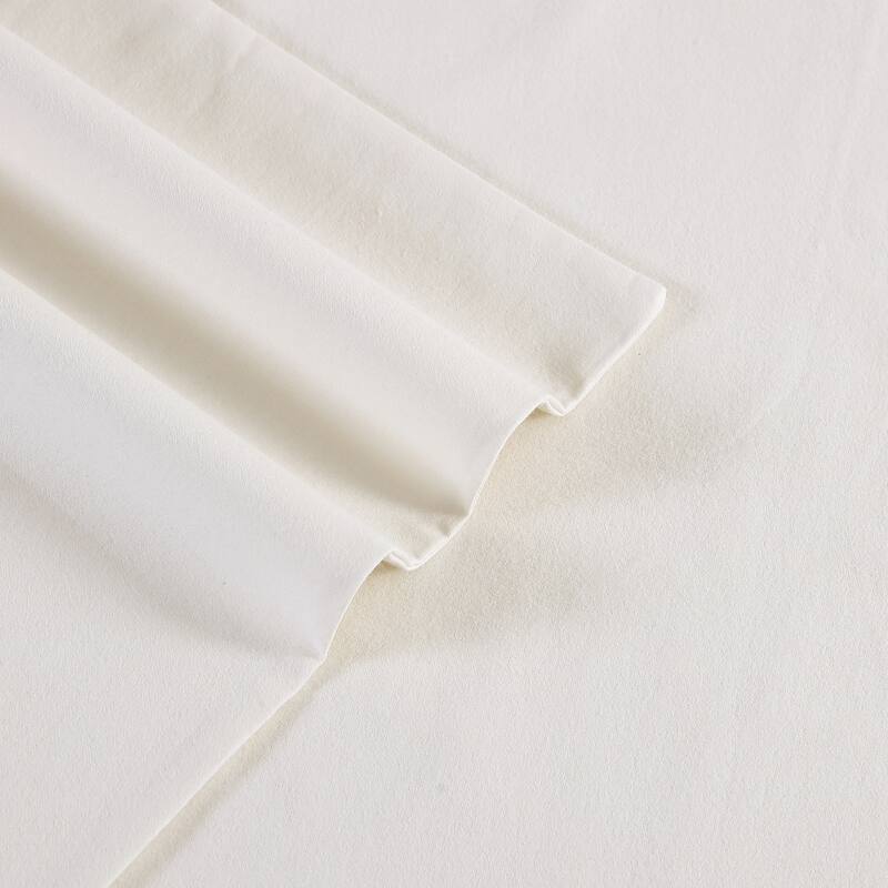Eddie Bauer Cotton Flannel-Solids-Deep Pocket- Sheet & Pillowcase Set