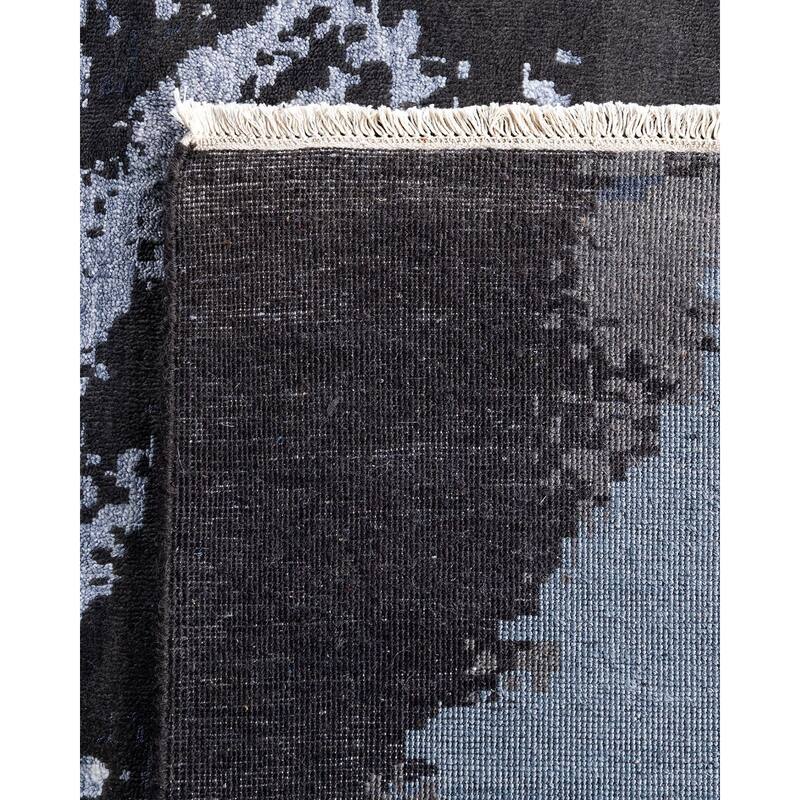 Ikat One-of-a-Kind Hand-Knotted Area Rug - Brown, 8' 2" x 10' 1" - 8' 2" x 10' 1"