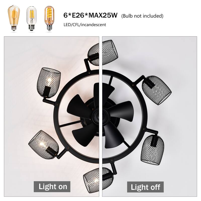 25.8'' Industrial Ceiling Fan with remote control ,5 ABS Blades small size ceiling fan