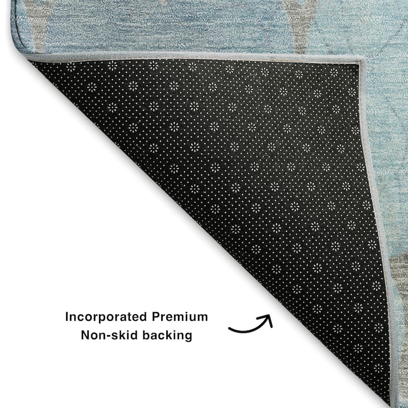 Premium Washable Super Soft Modern Trellis Mayfield Rug