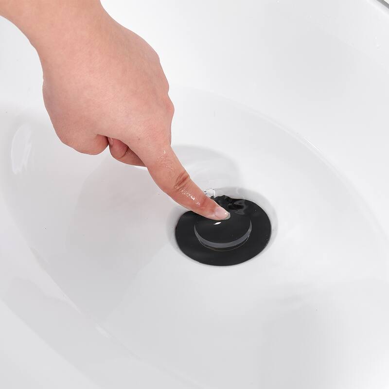 Luxier Varen Single Hole Single-Handle Bathroom Faucet with drain