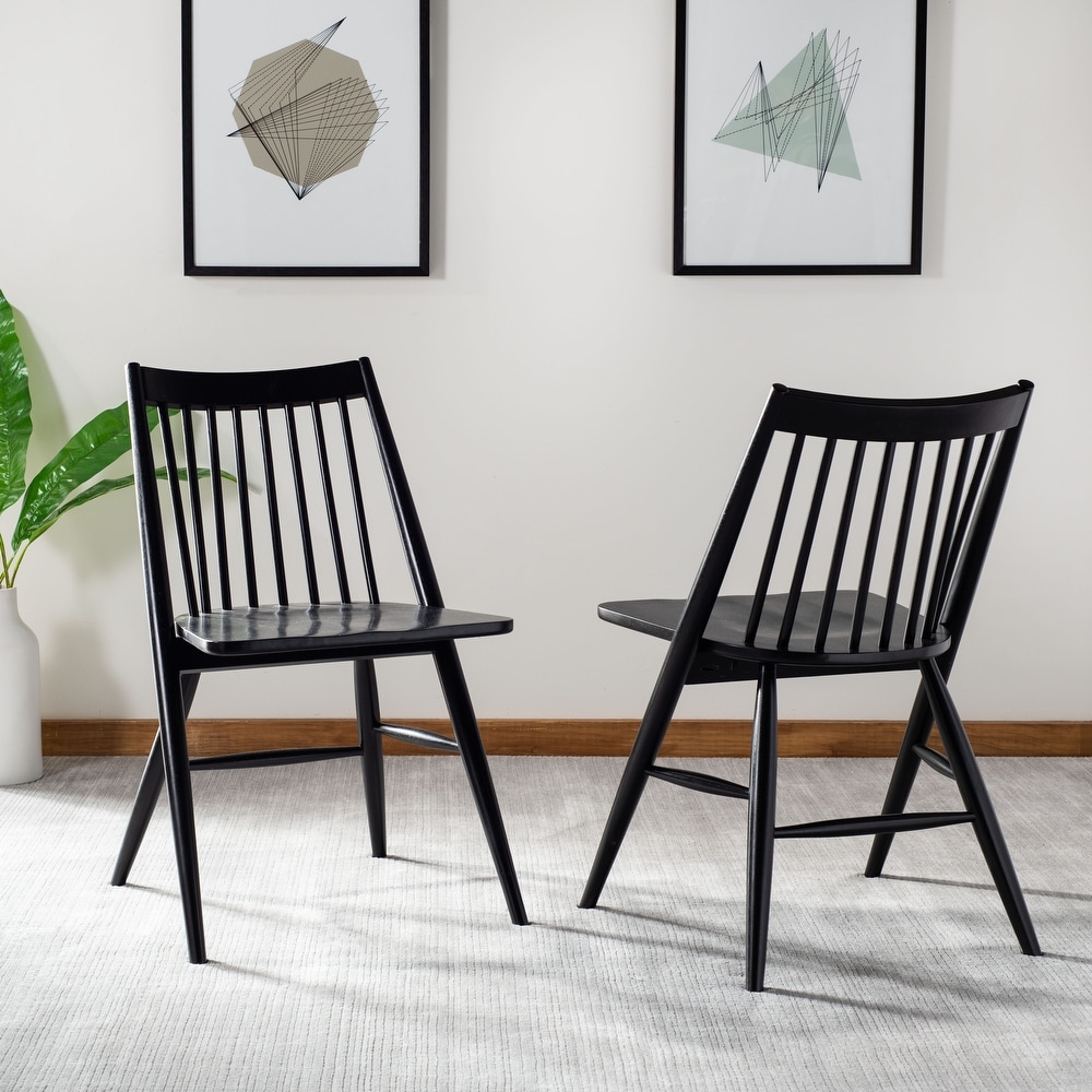 Scandi black dining hot sale chair