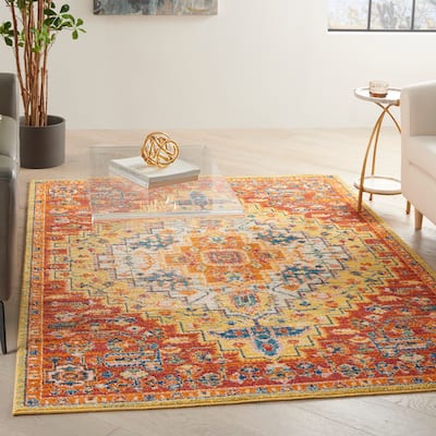 Nourison Allur Boho Contemporary Medallion Persian Area Rug