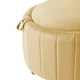 preview thumbnail 35 of 55, 30" W Round Velvet Upholstered Storage Ottoman with Flip Top Tray