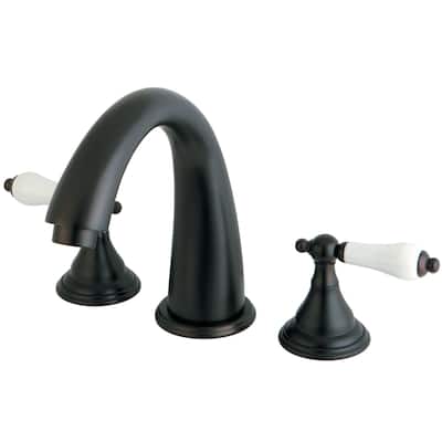 Kingston Brass Vintage Deck Mounted Roman Tub Filler with Lever