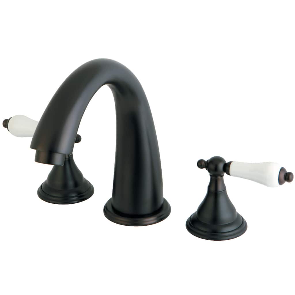 Kingston Brass Vintage Deck Mounted Roman Tub Filler with Lever