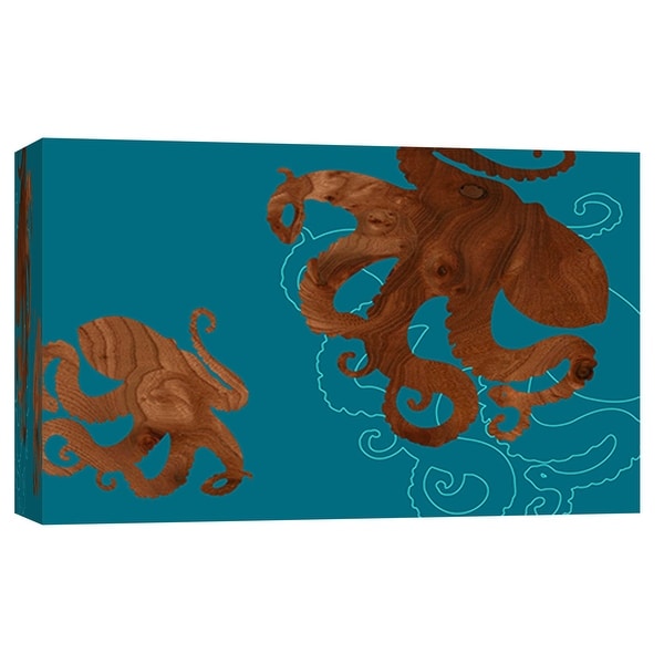 PTM Images 9-102035 PTM Canvas Collection 8" x 10" - "Octopus 1" Giclee Octopuses Art Print on Canvas