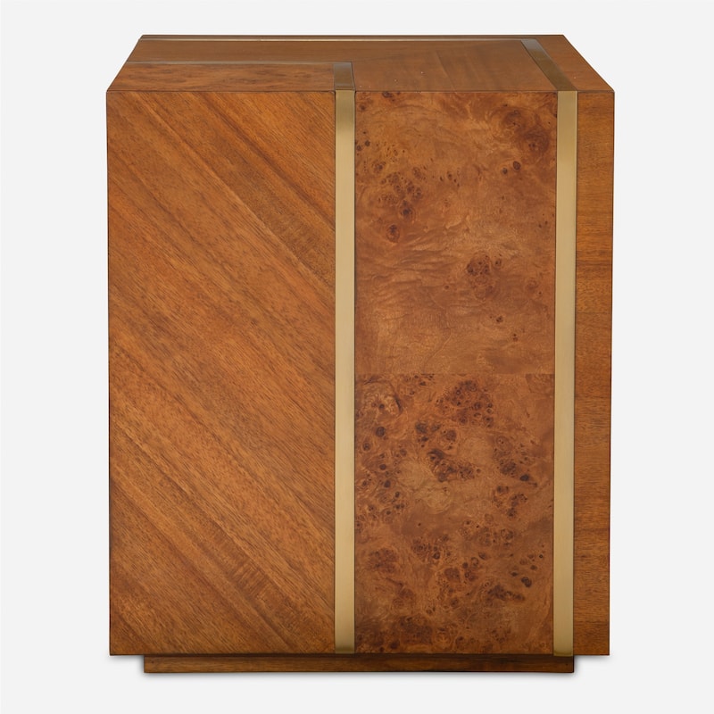 Uttermost Seven Wonders Wooden Side Table - 24"H x 20"W x 20"D