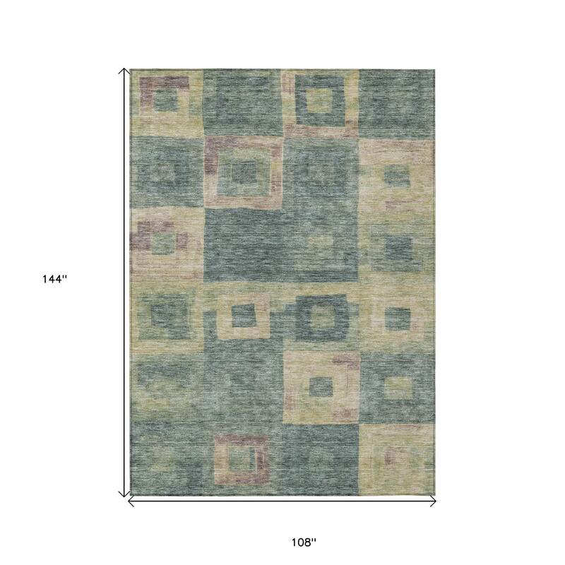 HomeRoots Geometric Transitional Rectangle Outdoor Rug