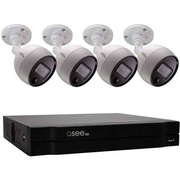 Q-see qc998-4gg-2 8ch 4k analog hd dvr with 4