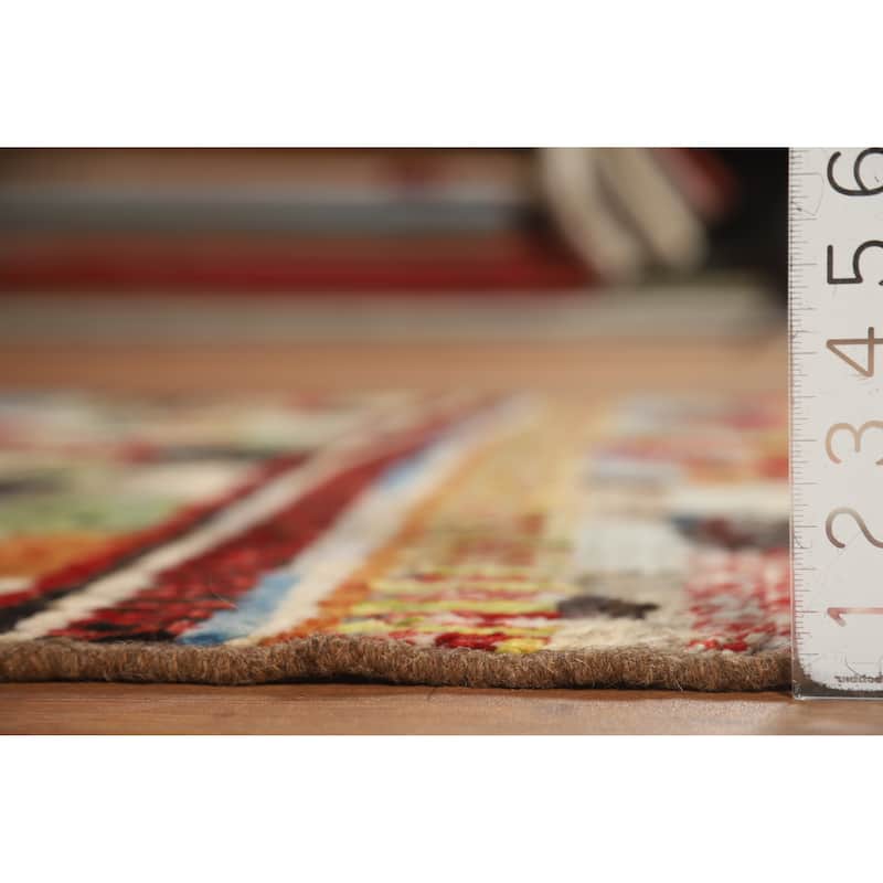 Moroccan Oriental Rug Handmade Modern Wool Carpet - 5'2" x 6'5"